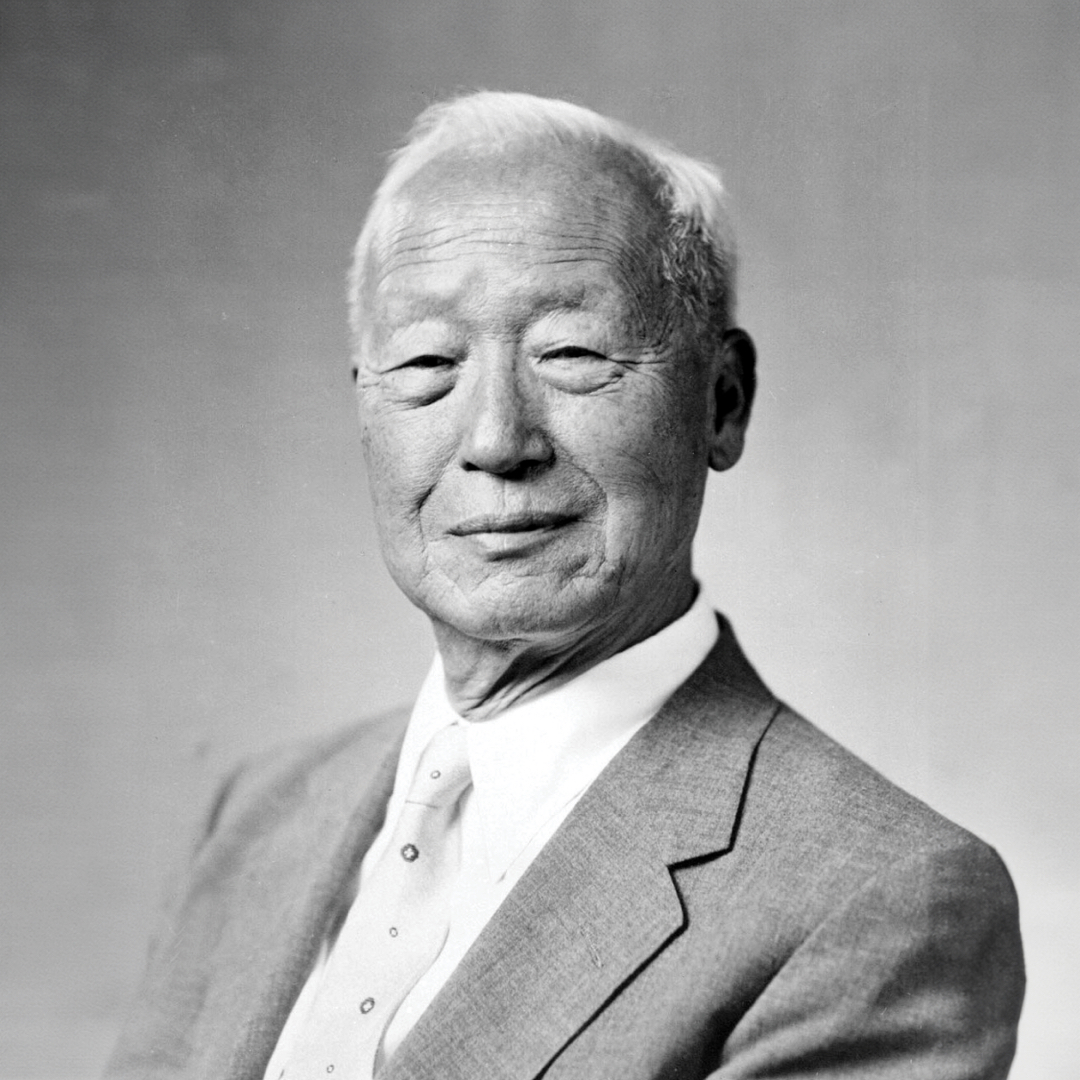 Syngman Rhee, the 1st President of South Korea headshot