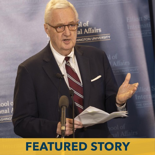 Professor David Shambaugh spoke about his latest book, "Breaking the Engagement: How China Won & Lost America.” (Lily Speredelozzi/GW Today)